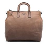 Pre-owned Leather prada-bags Prada Vintage , Brown , Dames