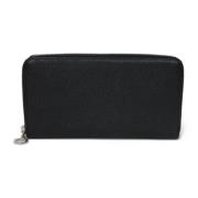 Pre-owned Leather wallets Bvlgari Vintage , Black , Heren