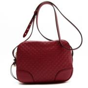 Pre-owned Leather shoulder-bags Gucci Vintage , Red , Dames