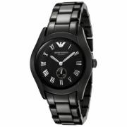 Keramisch Zwart Herenhorloge Quartz Emporio Armani , Black , Heren