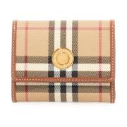 Faux Leather Bifold Wallet Burberry , Multicolor , Dames