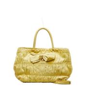 Pre-owned Fabric prada-bags Prada Vintage , Yellow , Dames