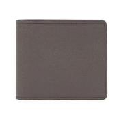 Gestructureerde Leren Billfold Portemonnee Maison Margiela , Gray , He...