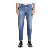 Raggae Denim Wortel Fit Jeans PT Torino , Blue , Heren