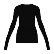 Gestreepte top `Rib` Rick Owens , Black , Dames