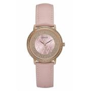 Roze Dames Quartz Roestvrij Stalen Horloge Guess , Pink , Dames