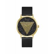 Gouden Roestvrijstalen Unisex Quartz Horloge Guess , Yellow , Unisex