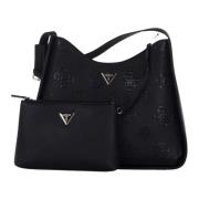 Keandra Hobo Tas Guess , Black , Dames