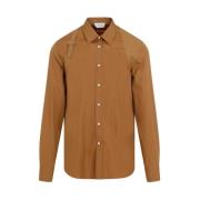 Rijke Kameel Harnas Shirt 2028 Alexander McQueen , Brown , Heren