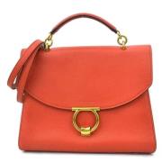Pre-owned Fabric handbags Salvatore Ferragamo Pre-owned , Orange , Dam...