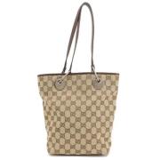 Pre-owned Canvas totes Gucci Vintage , Beige , Dames