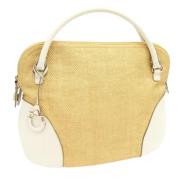 Pre-owned Fabric handbags Salvatore Ferragamo Pre-owned , Yellow , Dam...