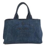 Pre-owned Fabric prada-bags Prada Vintage , Blue , Dames