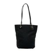 Pre-owned Canvas totes Gucci Vintage , Black , Dames