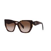 Elegante Cat Eye Zonnebril Bruin Prada , Brown , Dames