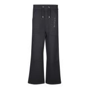 Zwarte Gelamineerde Joggingbroek Balmain , Black , Heren