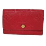 Pre-owned Fabric key-holders Louis Vuitton Vintage , Red , Dames