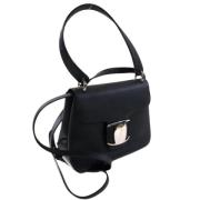 Pre-owned Fabric handbags Salvatore Ferragamo Pre-owned , Black , Dame...