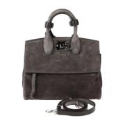 Pre-owned Fabric handbags Salvatore Ferragamo Pre-owned , Brown , Dame...