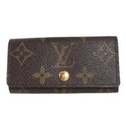 Pre-owned Canvas key-holders Louis Vuitton Vintage , Brown , Dames