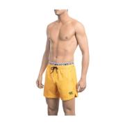 Vibrant Orange Swim Shorts Bikkembergs , Yellow , Heren