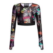 Top met een patroon Versace Jeans Couture , Multicolor , Dames