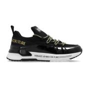 Sportschoenen met logo Versace Jeans Couture , Black , Dames