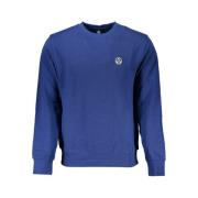 Geborsteld katoenen sweatshirt met applicatielogo North Sails , Blue ,...