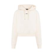 Beige Katoenen Hoodie Ss24 Jacquemus , Beige , Dames