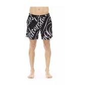 Stijlvolle zwemshorts met allover print Bikkembergs , Multicolor , Her...