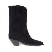 Stijlvolle Leren Laarzen Isabel Marant , Black , Dames