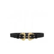 Barok Metalen Riem Versace , Black , Dames