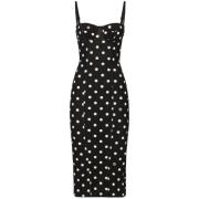 Polka Dot Sweetheart Jurk Dolce & Gabbana , Black , Dames