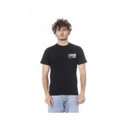 Zwart Logo Print T-Shirt Cavalli Class , Black , Heren