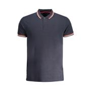 Blauw Katoenen Poloshirt met Korte Mouwen Cavalli Class , Blue , Heren