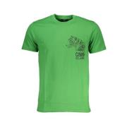 Print Logo Korte Mouw Tee Cavalli Class , Green , Heren