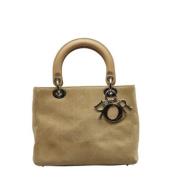 Pre-owned Fabric dior-bags Dior Vintage , Beige , Dames