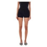 Zwarte Mini Shorts Aw24 The Attico , Black , Dames