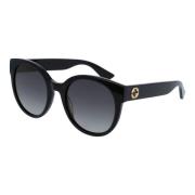 Zwart/Grijs Getinte Zonnebril Gucci , Black , Dames