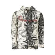 Stijlvol wit hoodie sweatshirt met uniek patroon Cavalli Class , Multi...