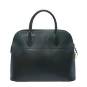 Pre-owned Leather handbags Hermès Vintage , Black , Dames