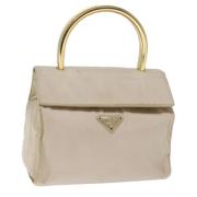 Pre-owned Fabric prada-bags Prada Vintage , Beige , Dames