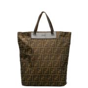 Pre-owned Canvas totes Fendi Vintage , Beige , Dames