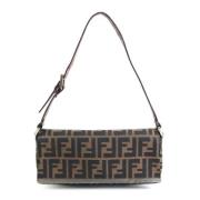 Pre-owned Canvas shoulder-bags Fendi Vintage , Brown , Dames