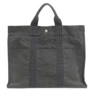 Pre-owned Fabric totes Hermès Vintage , Black , Dames