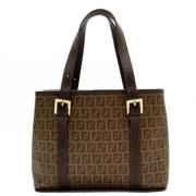 Pre-owned Leather handbags Fendi Vintage , Brown , Dames