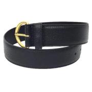 Pre-owned Leather belts Gucci Vintage , Black , Dames