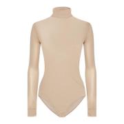 Stijlvolle Top met Uniek Ontwerp Maison Margiela , Beige , Dames