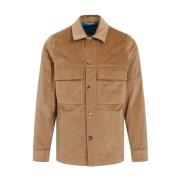 Beige Overhemdjas PS By Paul Smith , Brown , Heren