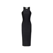 Jurk met logo Coperni , Black , Dames